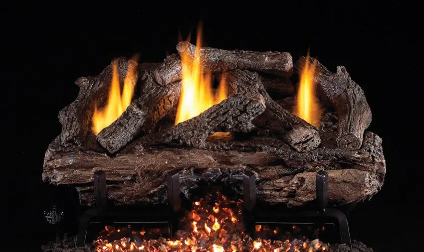 Real Fyre Charred Series Gas Logs - Vent-Free