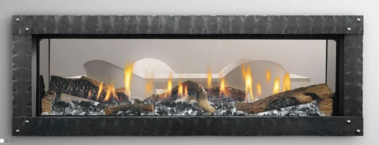 Heat n Glo Mezzo See-Thru Linear Gas Fireplace - Image 2
