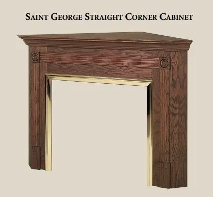Mount Vernon Wood Fireplace Mantel Cabinets - Image 5
