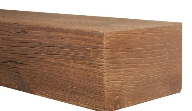 MagraHearth Natural Wood Mantel - Brown