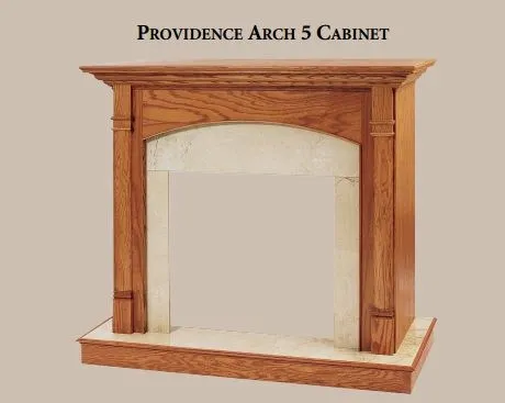 Mount Vernon Wood Fireplace Mantel Cabinets - Image 4