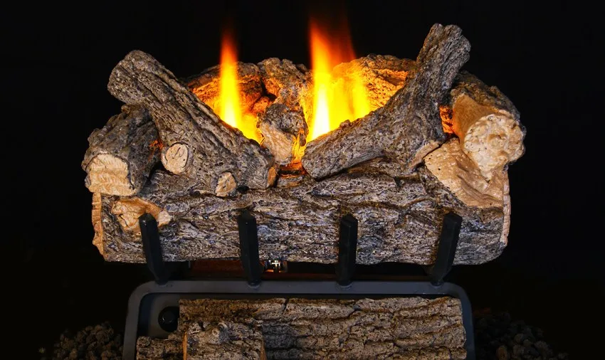 Real Fyre Valley Oak Gas Logs - Vent-Free