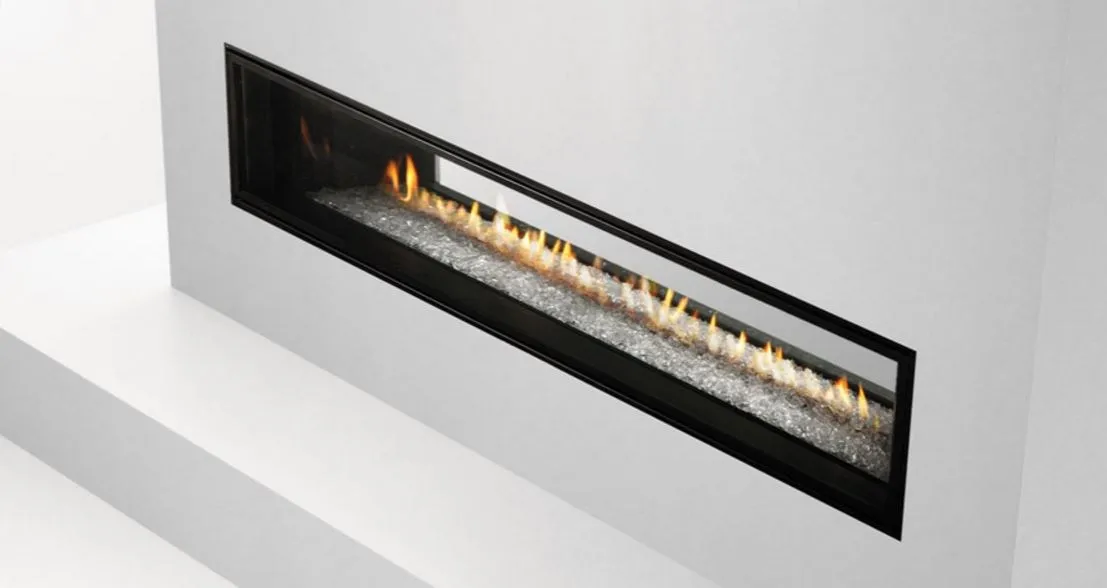 Heat n Glo Mezzo See-Thru Linear Gas Fireplace - Image 3
