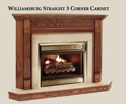 Mount Vernon Wood Fireplace Mantel Cabinets