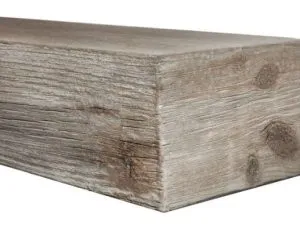 MagraHearth Natural Wood Mantel - Silver