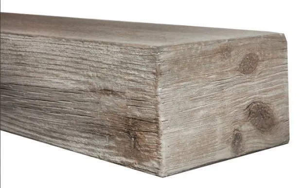MagraHearth Natural Wood Mantel - Silver