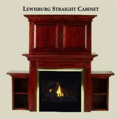 Mount Vernon Wood Fireplace Mantel Cabinets - Image 2