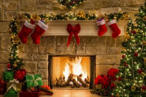 holiday fireplace