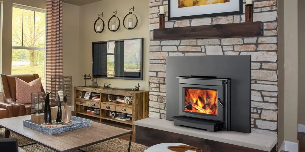 fireplace mantel in living room