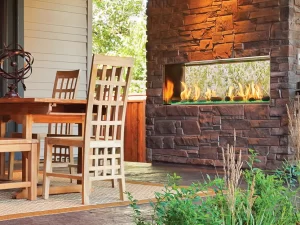 Heat & Glo Lanai See-Through Outdoor Gas Fireplace