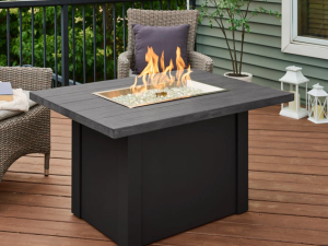 Havenwood Rectangular Gas Fire Pit Table 44"