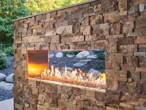 See Through Ready to Finish Gas Fireplace