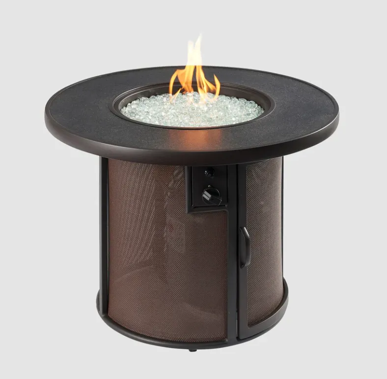 Stonefire Round Gas Fire Pit Table