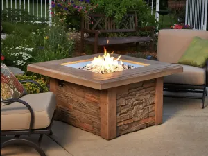 Sierra Square Gas Fire Pit Table
