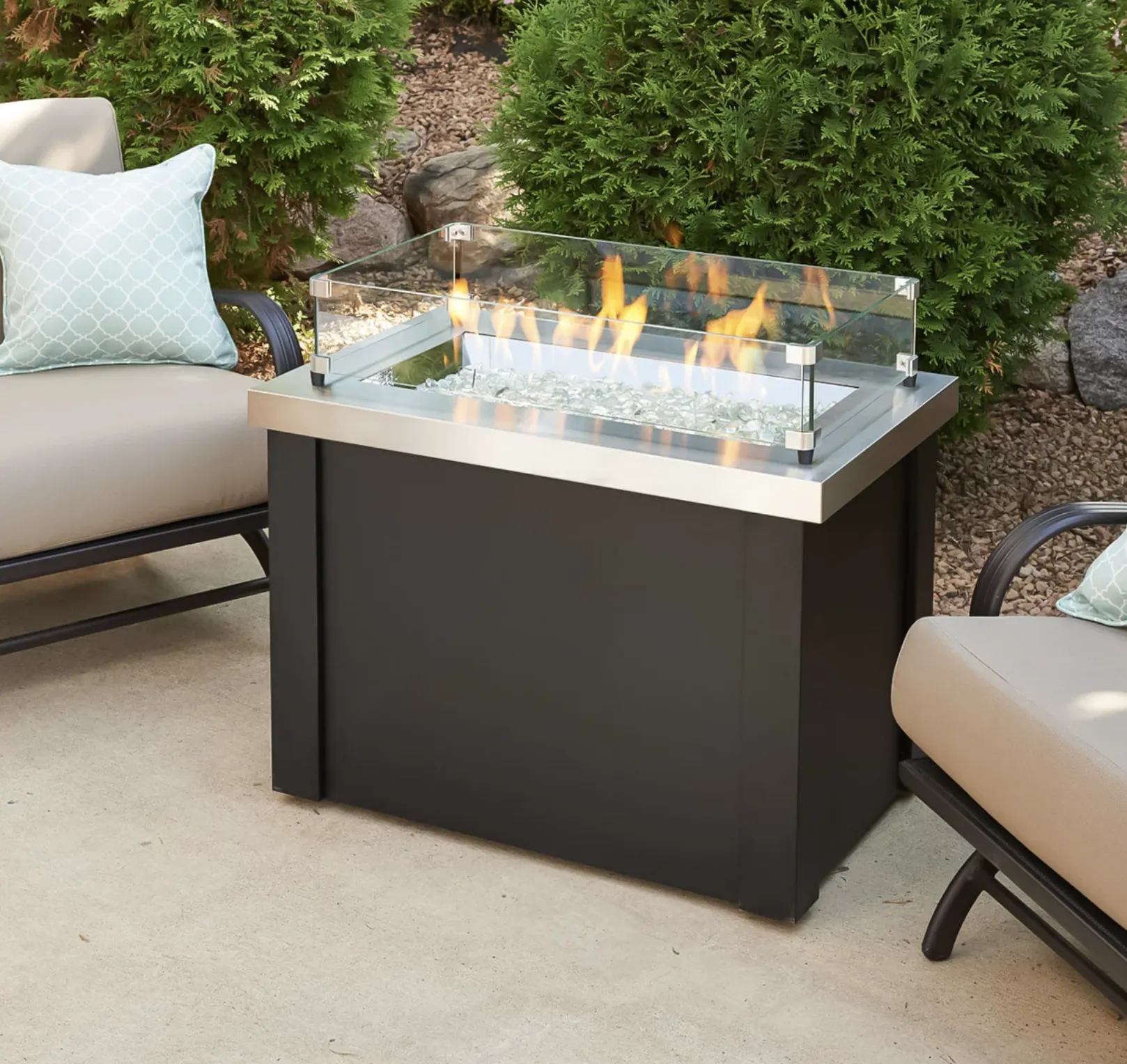 Providence Rectangular Gas Fire Pit Table - Image 2
