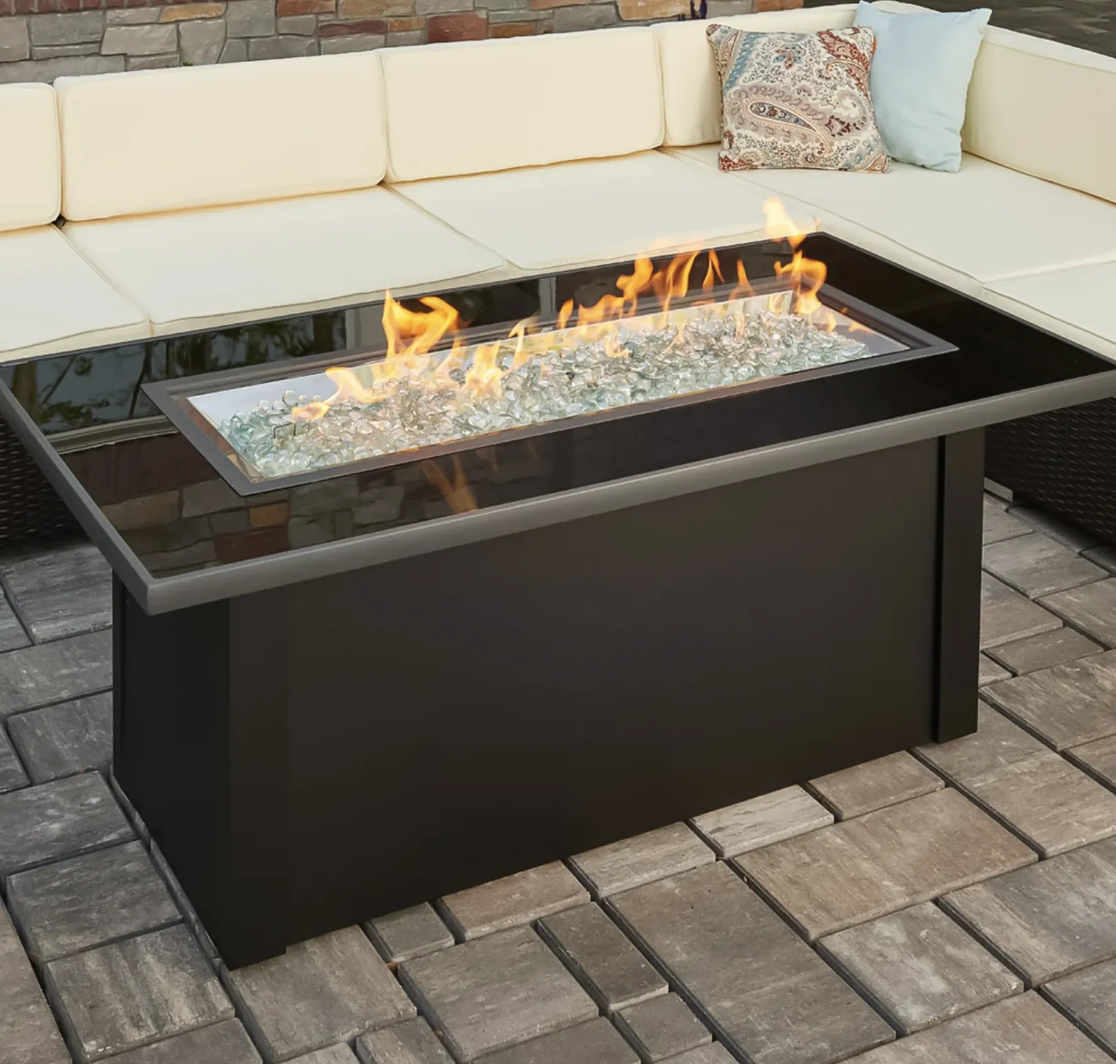 Monte Carlo Linear Gas Fire Pit Table - Image 2