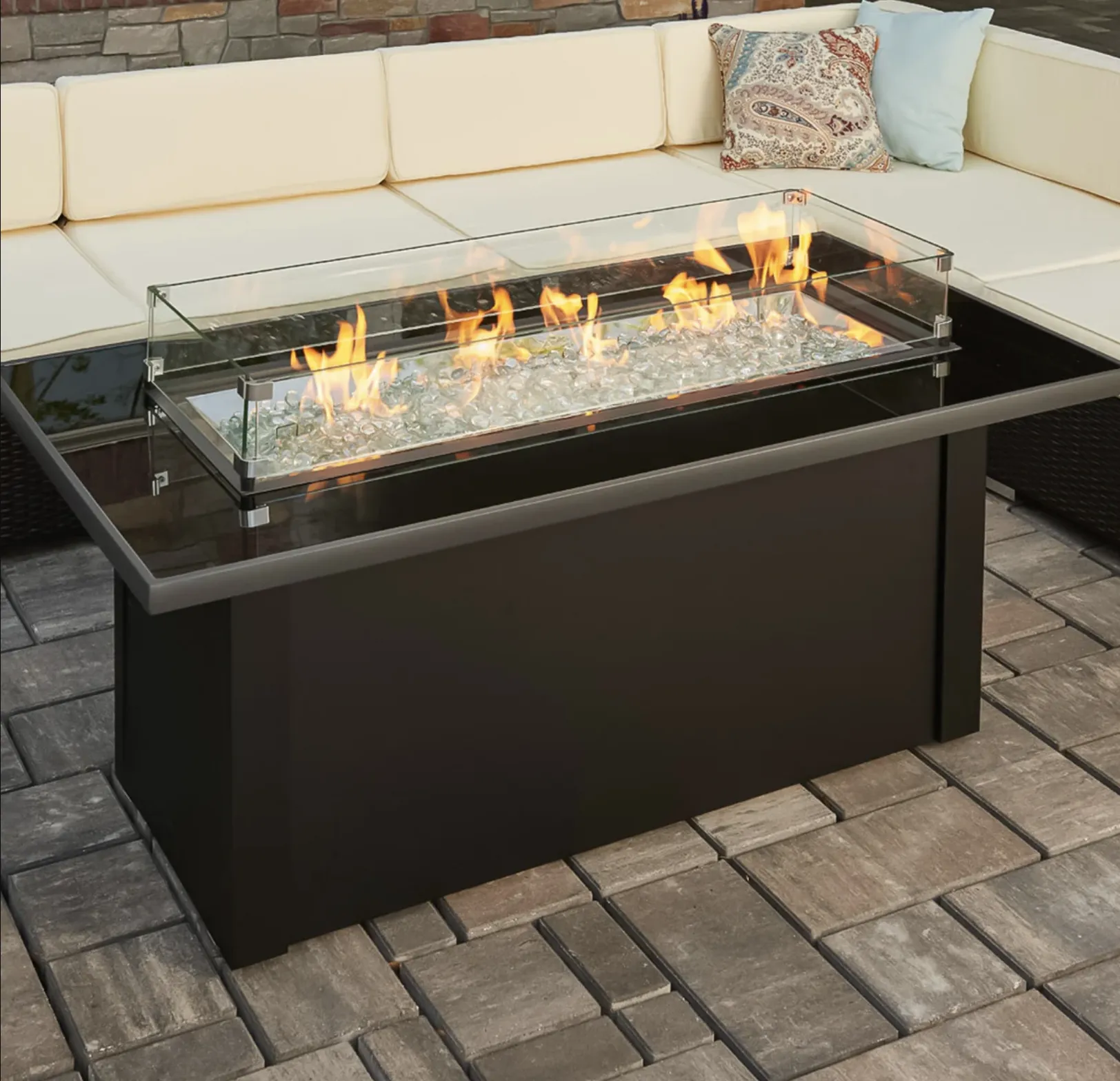 Monte Carlo Linear Gas Fire Pit Table - Image 3