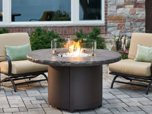 Beacon Round Gas Fire Pit Table
