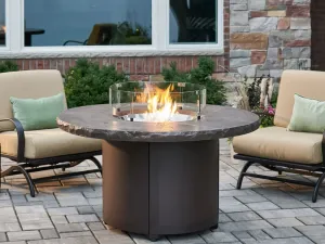 Beacon Round Gas Fire Pit Table