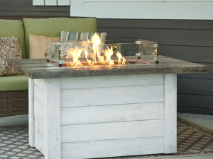 Alcott Rectangular Gas Fire Pit Table