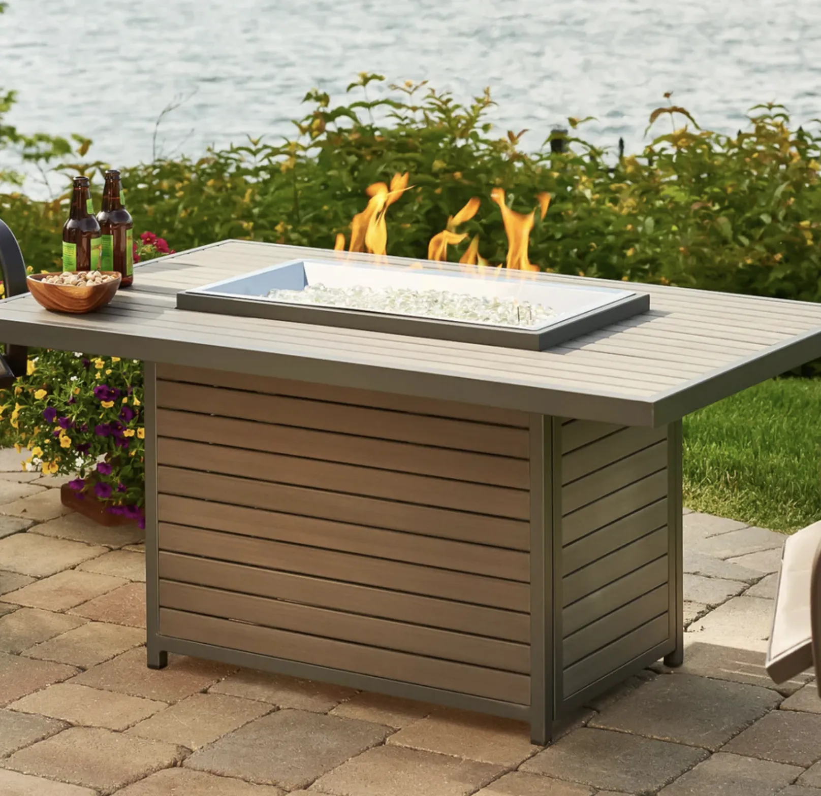 Brooks Rectangular Gas Fire Pit Table - Image 3