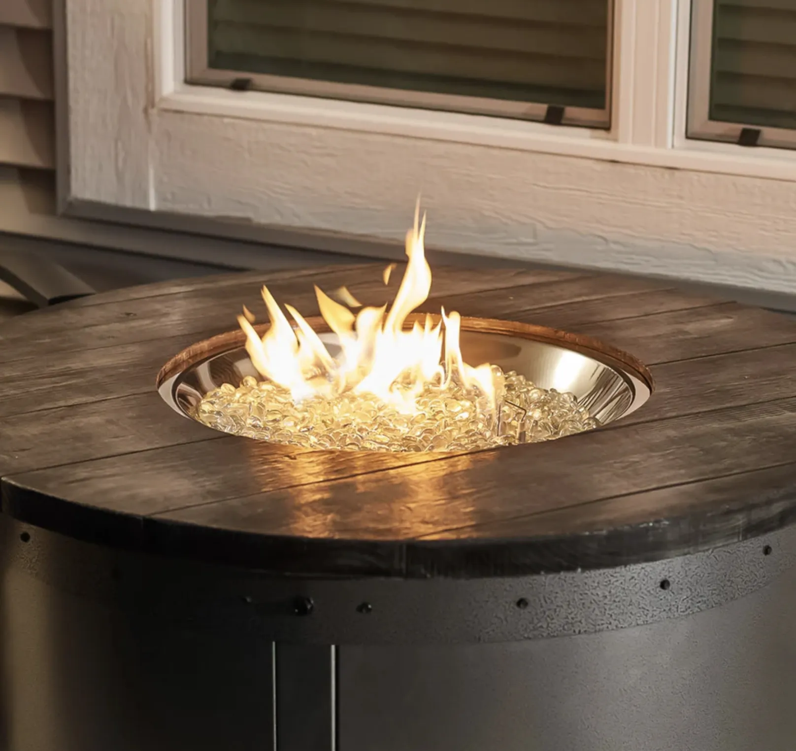 Edison Round Gas Fire Pit Table - Image 2