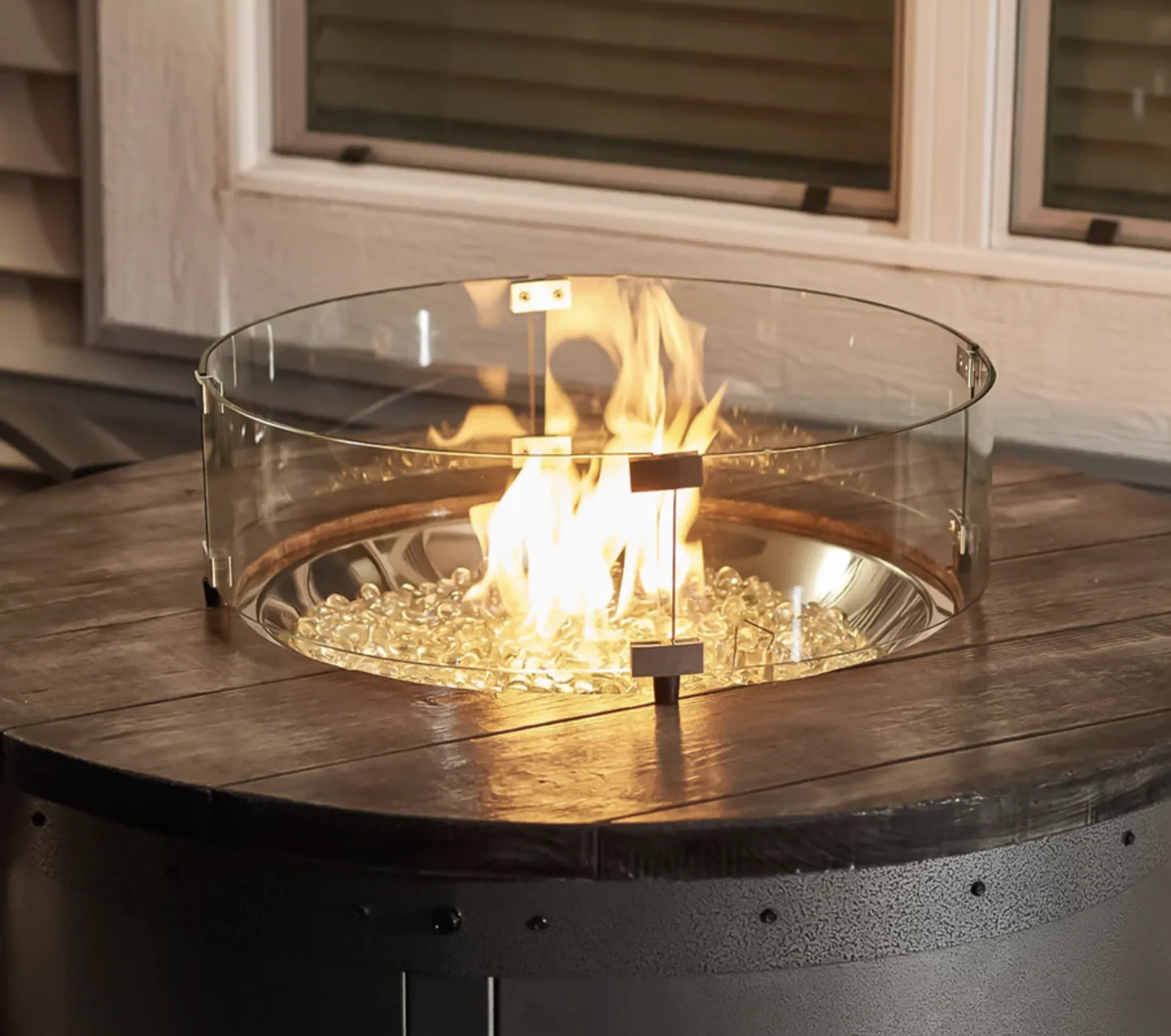 Edison Round Gas Fire Pit Table - Image 3