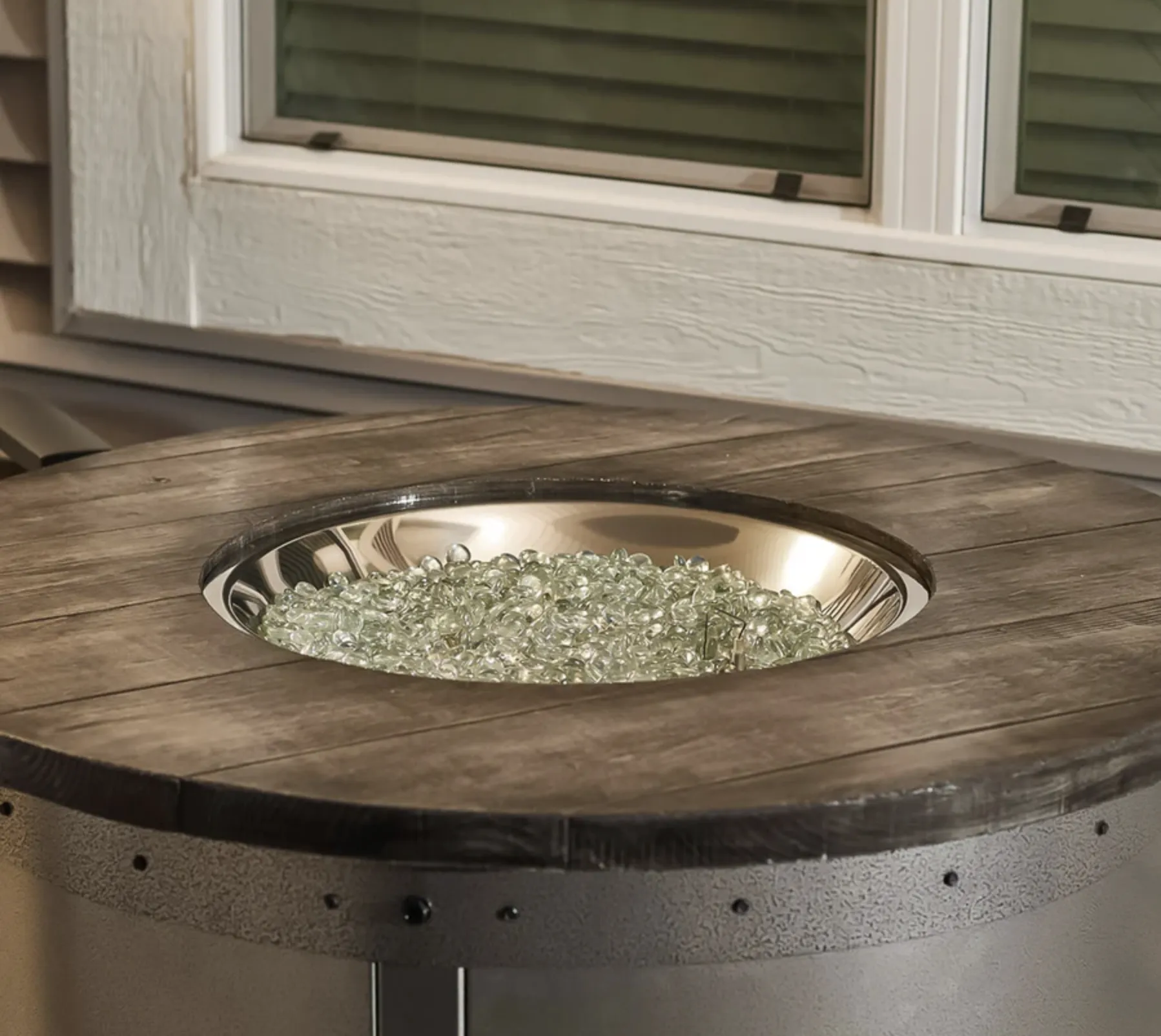 Edison Round Gas Fire Pit Table - Image 4