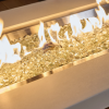Uptown Iroko Linear Gas Fire Pit Table - Image 2