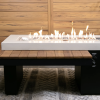 Uptown Iroko Linear Gas Fire Pit Table - Image 5