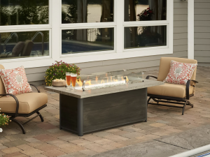Cedar Ridge Linear Gas Fire Pit Table