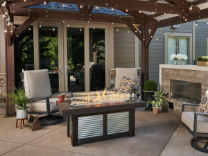 Denali Brew Linear Gas Fire Pit Table
