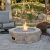 Bronson Block Round Gas Fire Pit Kit - Image 4