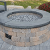 Bronson Block Round Gas Fire Pit Kit - Image 5