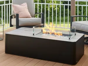 Kinney Rectangular Gas Fire Pit Table