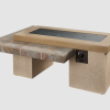 Uptown Brown Linear Gas Fire Pit Table - Image 4
