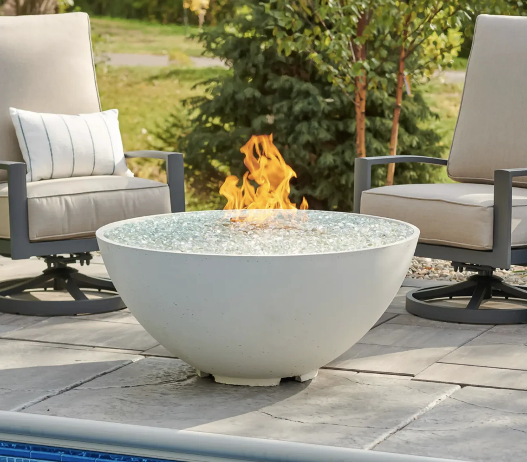 Cove Edge Round Gas Fire Pit Bowl 42"