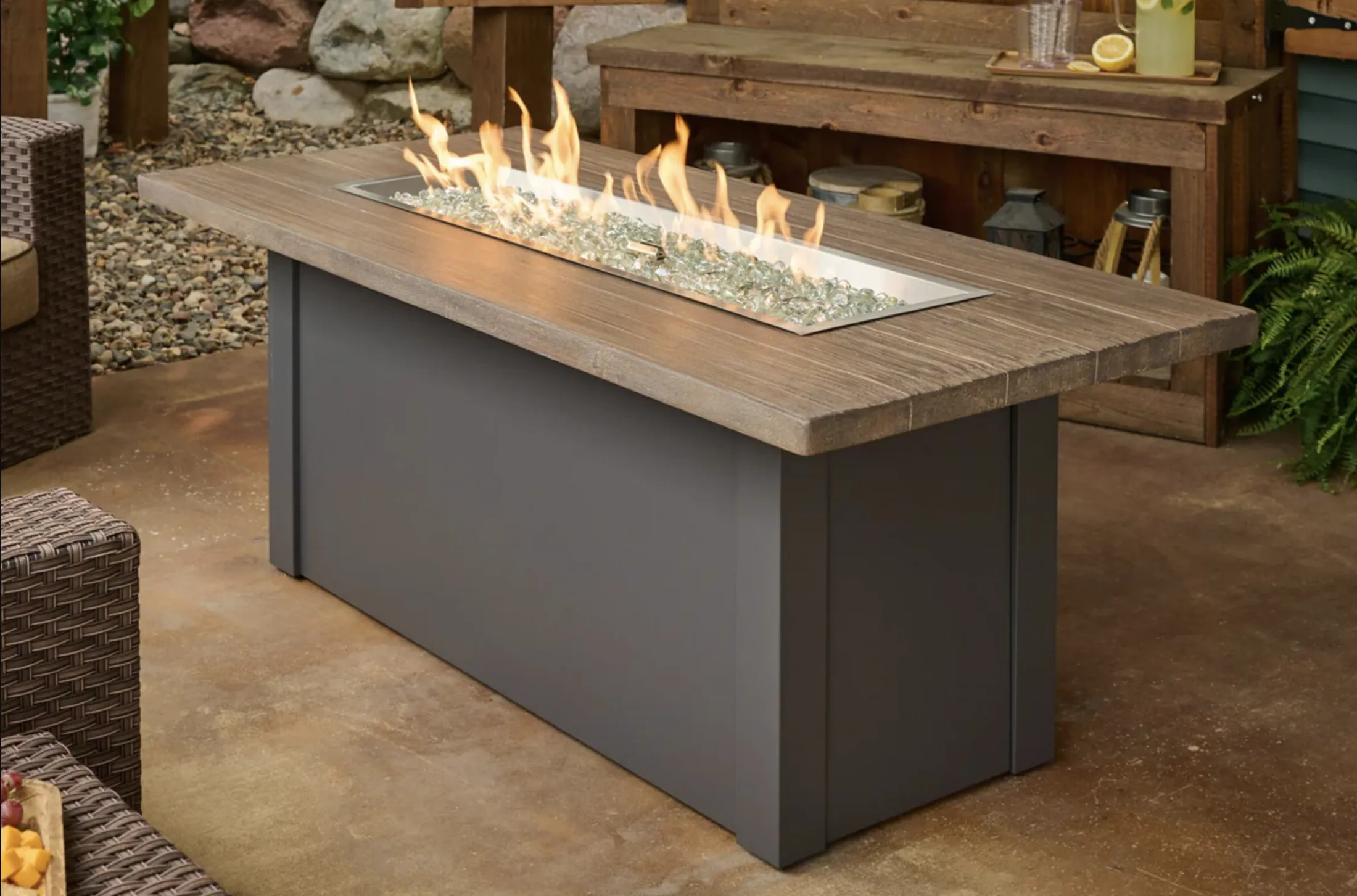 Havenwood Linear Gas Fire Pit Table 62" - Image 2