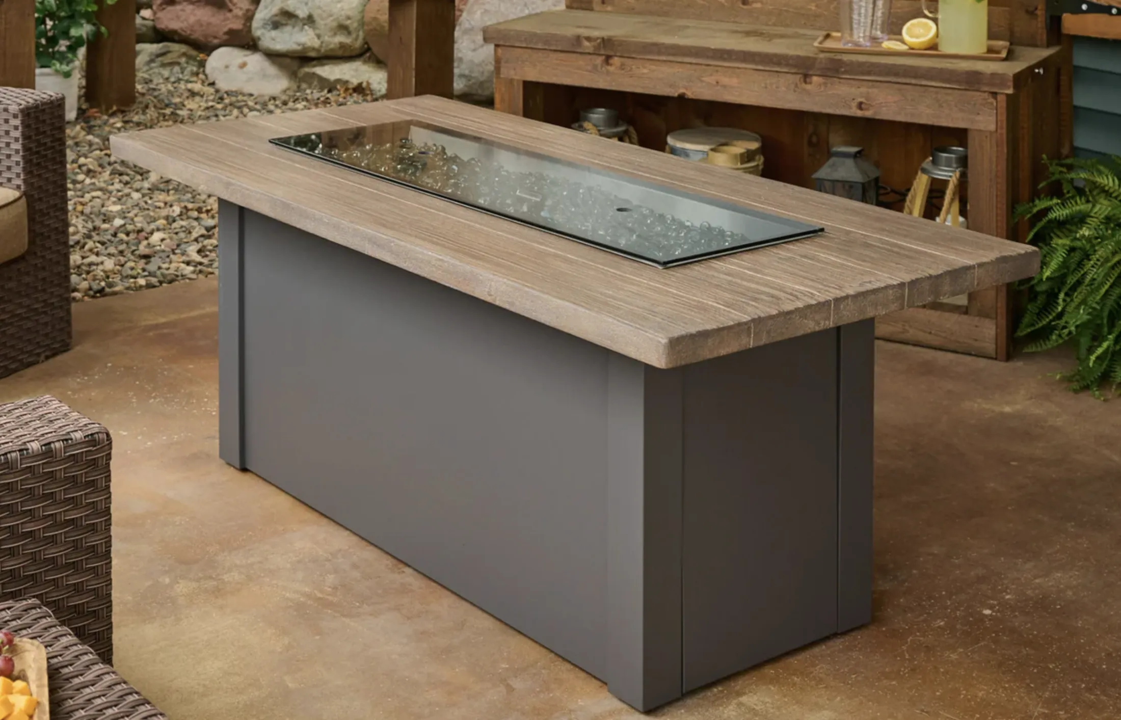 Havenwood Linear Gas Fire Pit Table 62" - Image 4