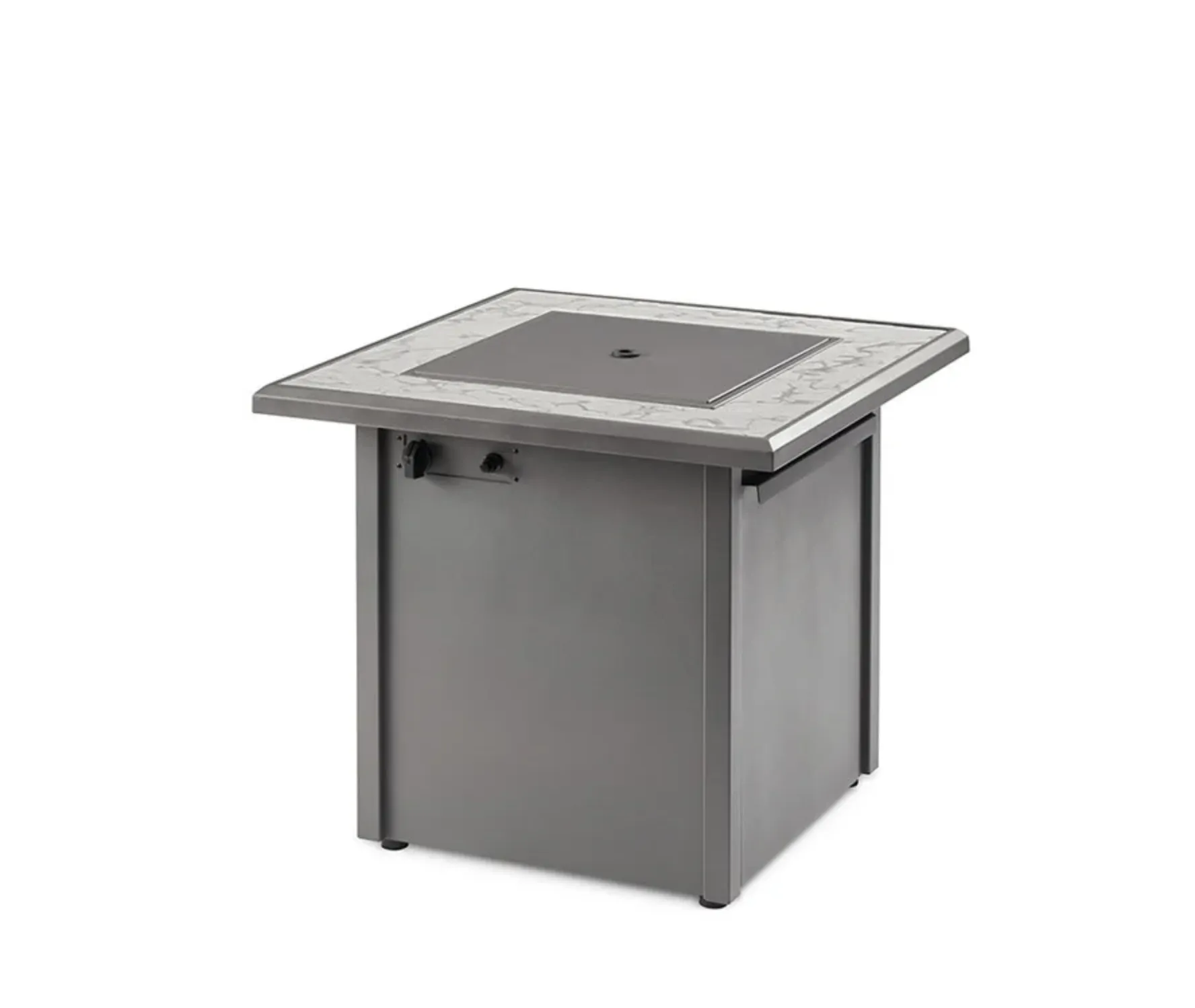 Vaughn Aluminum Square Gas Fire Pit Table - Image 3