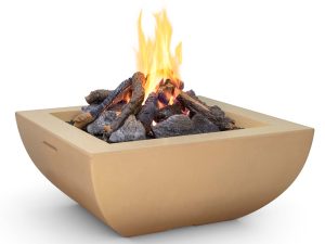 36″ Bordeaux Square Fire Bowl by American Fyre Designs