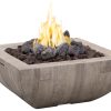 36″ Bordeaux Square “Reclaimed Wood” Fire Bowl by American Fyre Designs - Image 2