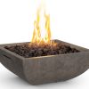 30″ Bordeaux Petite Square Fire Bowl by American Fyre Designs - Image 4