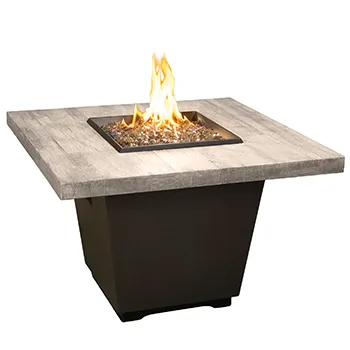 Silver Pine Cosmo Square Firetable by American Fyre Designs