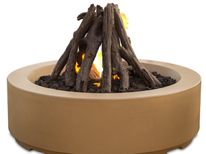 48″ Louvre Round Fire Pit by American Fyre Designs
