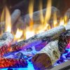 GE4 Valor Electric Insert Fireplace logs with fire
