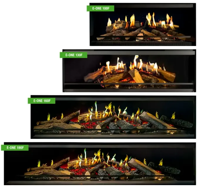 1-sided e-one electric fireplace viewing window