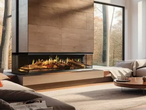 E-One 3-Sided Electric Fireplace