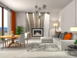 Manhattan Modern Fireplace Door
