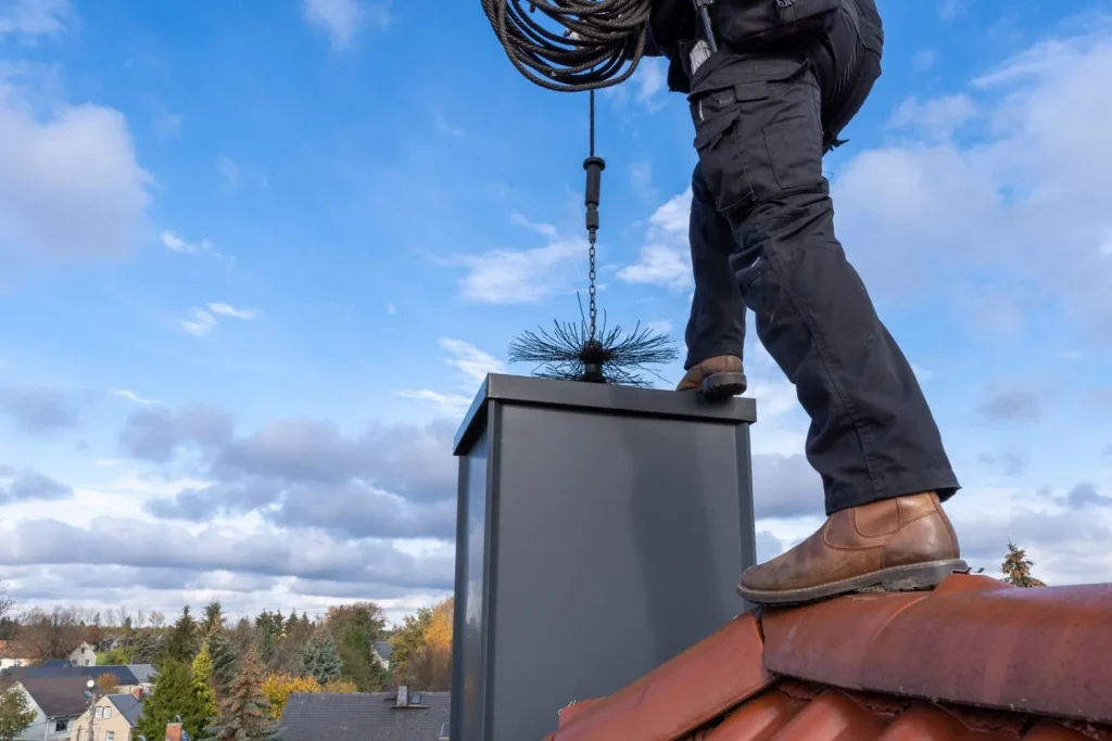 contractor providing a certified chimney sweep 